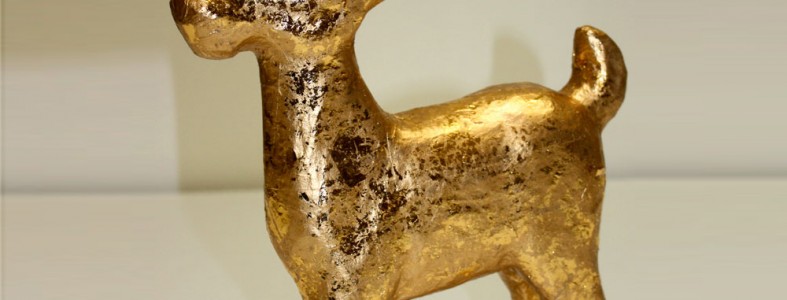 Gold Reindeer