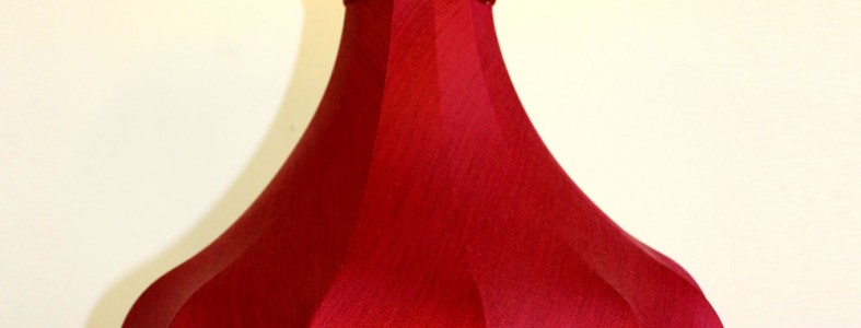 Red and Cream Lampshade